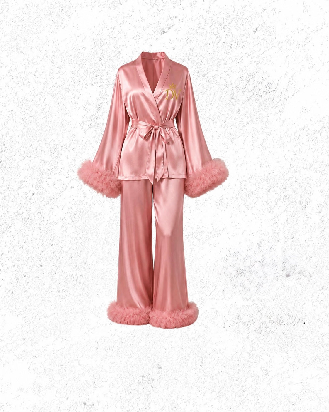Pyjamas luxe rose bonbon